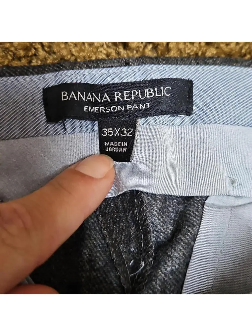 Banana Republic | Nova Fides Charcoal Dress Pants | 35x32